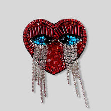 Load image into Gallery viewer, Crying Heart Brooch
